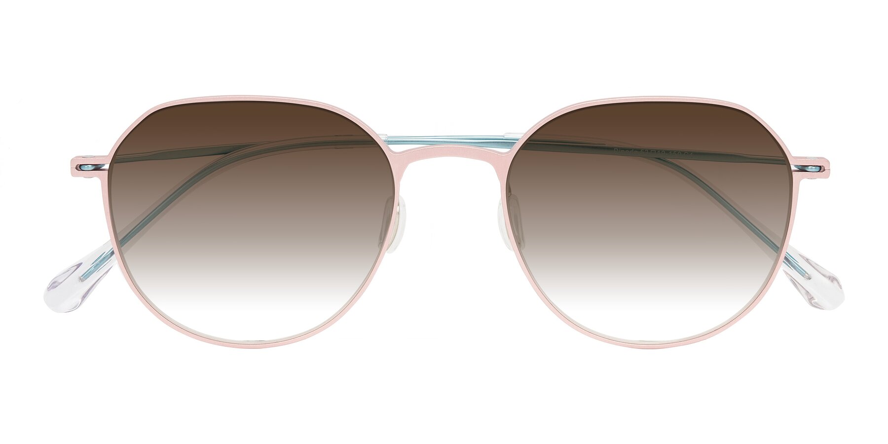 Folded Front of Pineda in Pink/Blue with Brown Gradient Lenses