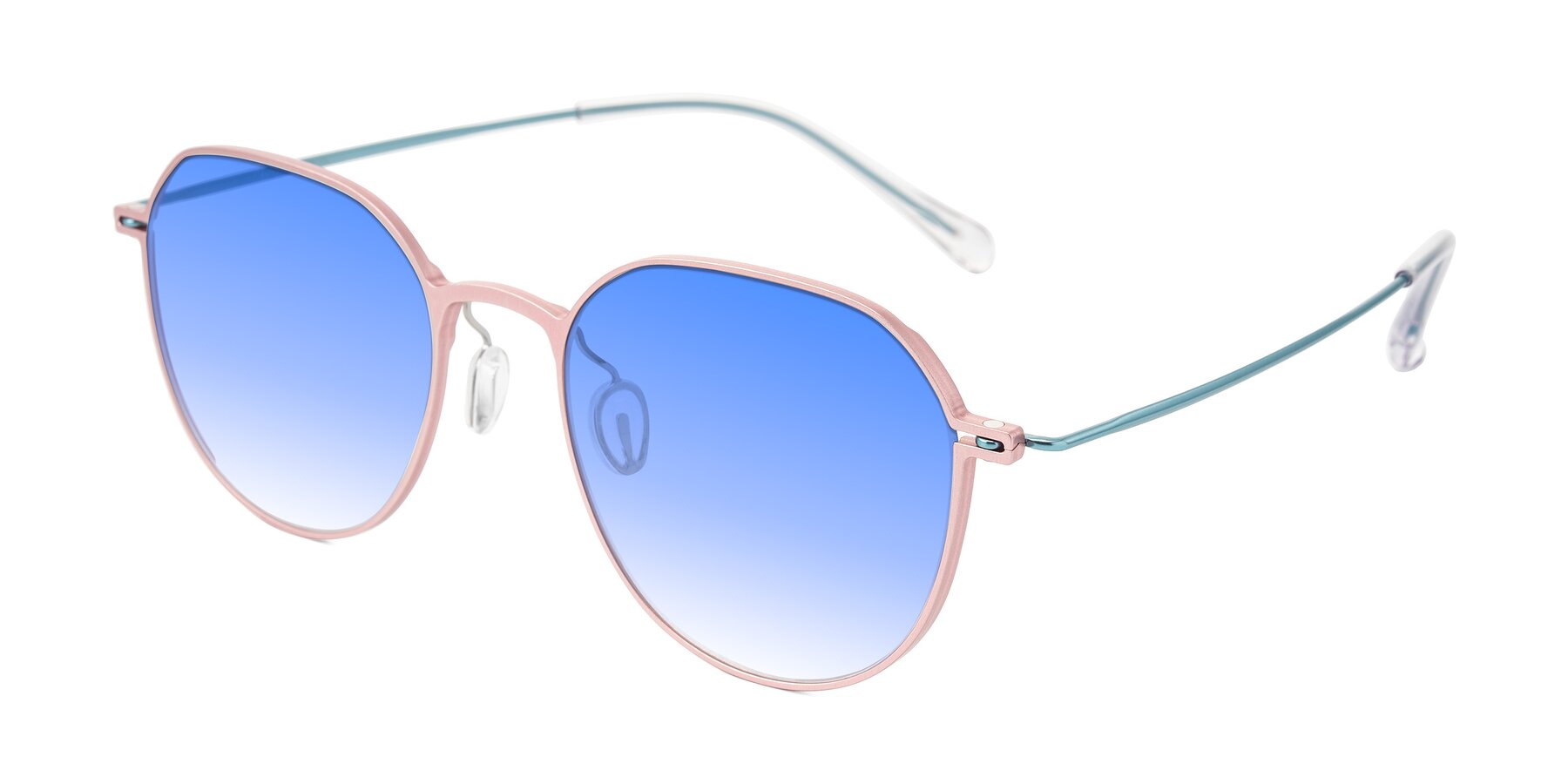 Angle of Pineda in Pink/Blue with Blue Gradient Lenses