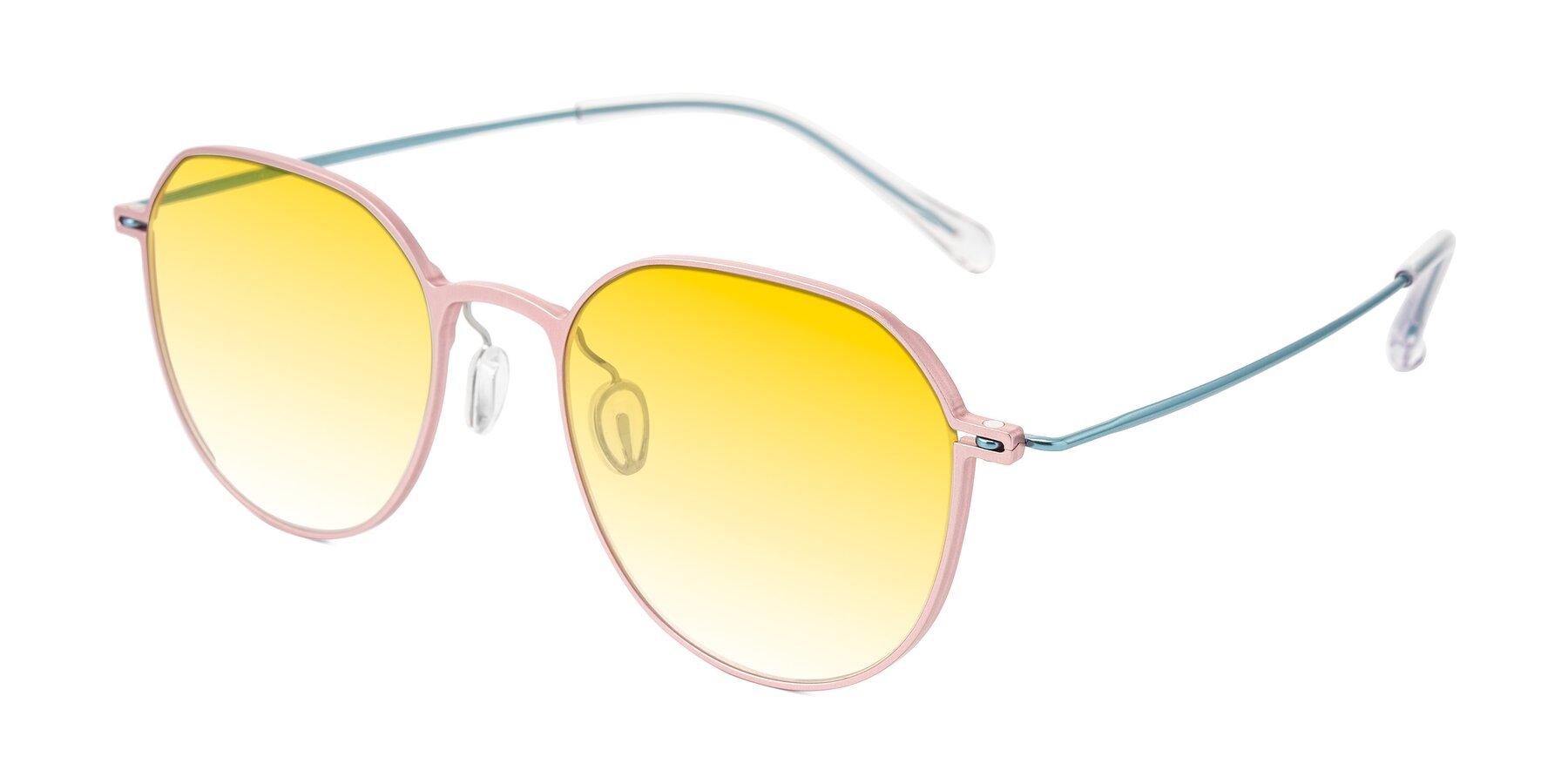 Angle of Pineda in Pink/Blue with Yellow Gradient Lenses