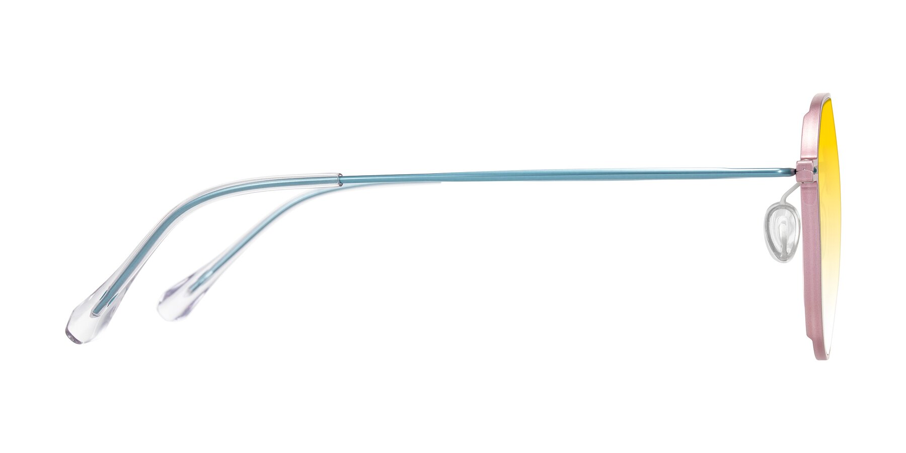 Side of Pineda in Pink/Blue with Yellow Gradient Lenses
