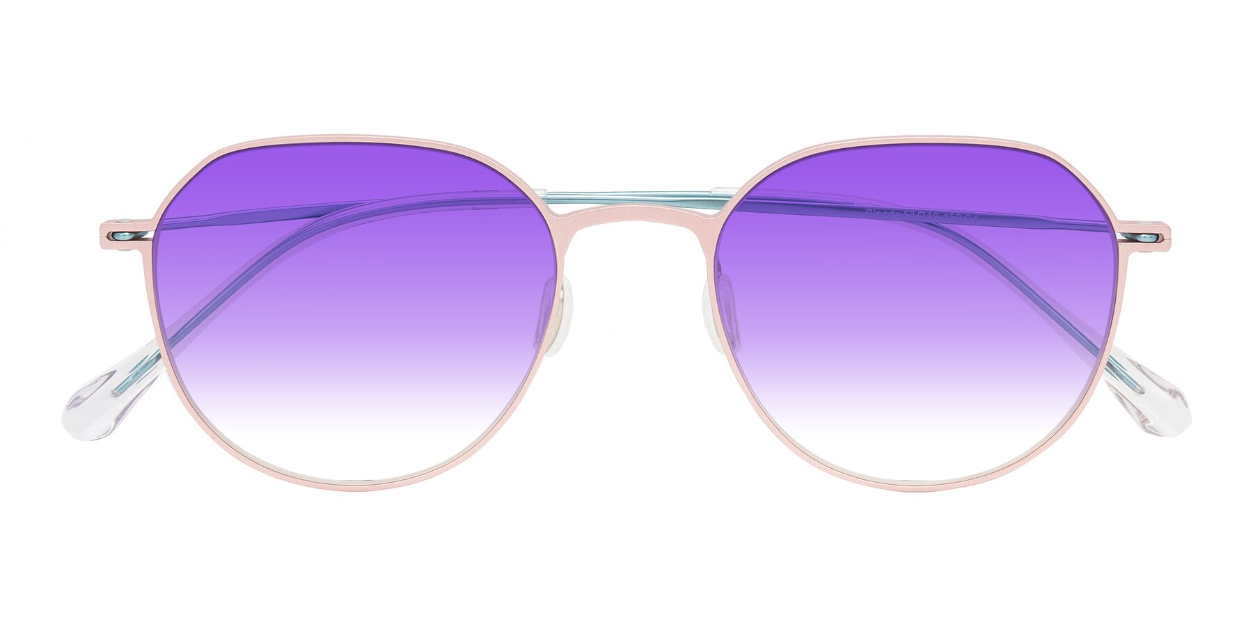 Folded Front of Pineda in Pink/Blue with Purple Gradient Lenses