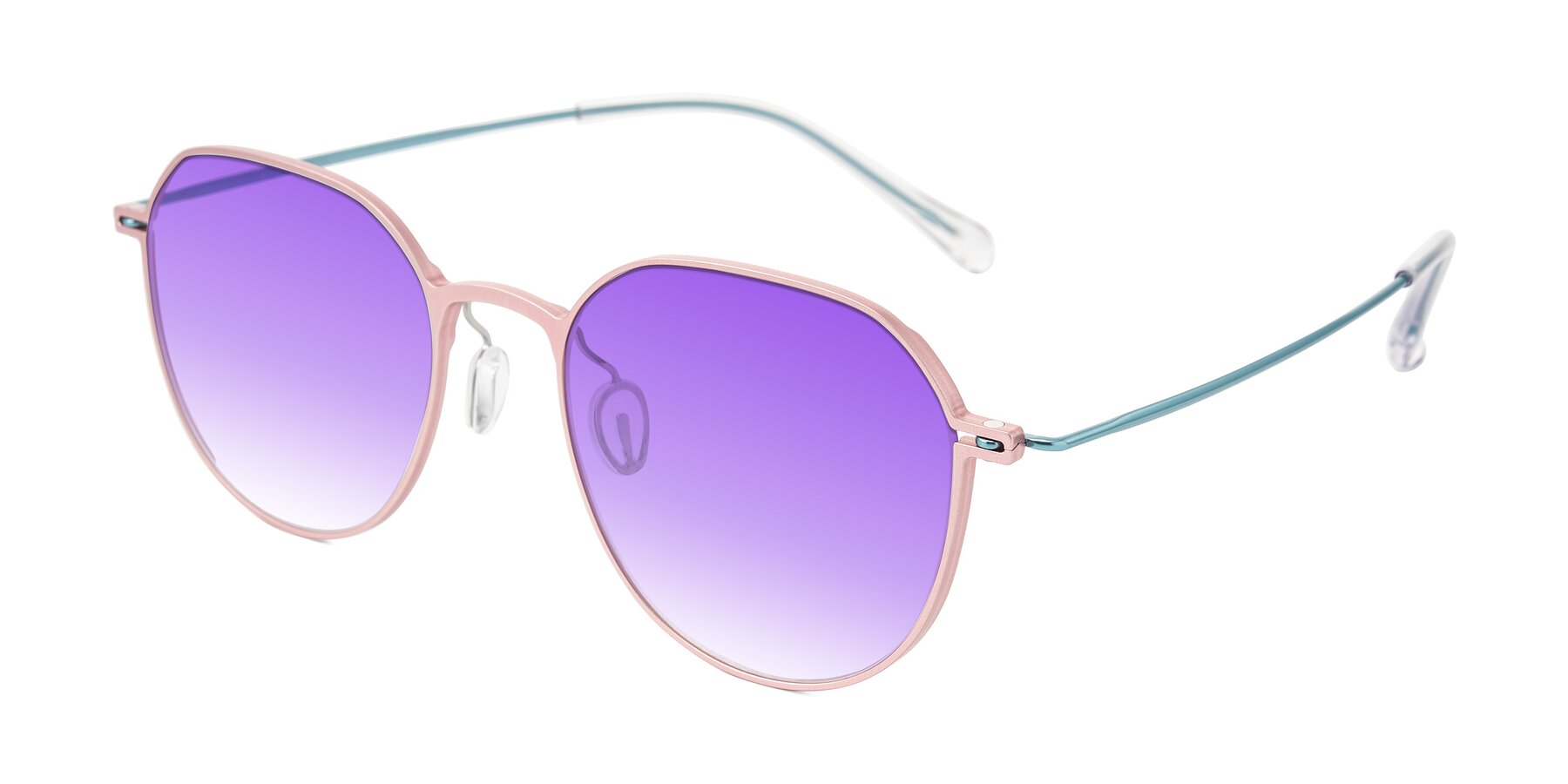 Angle of Pineda in Pink/Blue with Purple Gradient Lenses