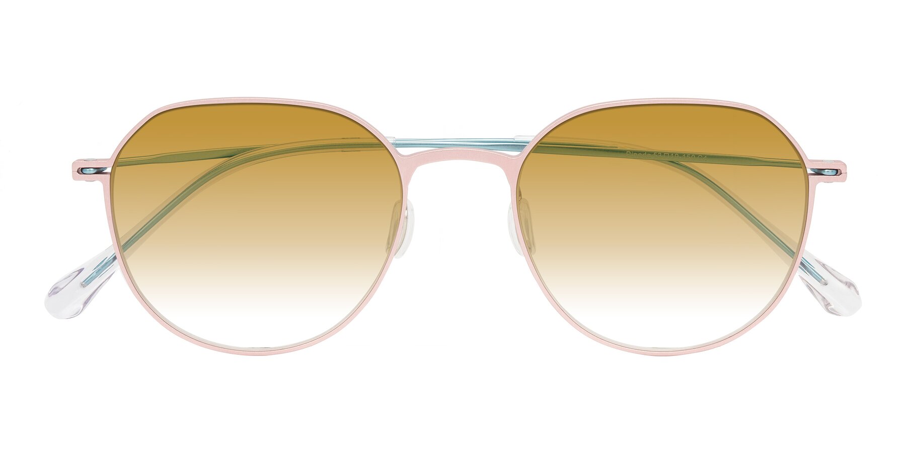 Folded Front of Pineda in Pink/Blue with Champagne Gradient Lenses