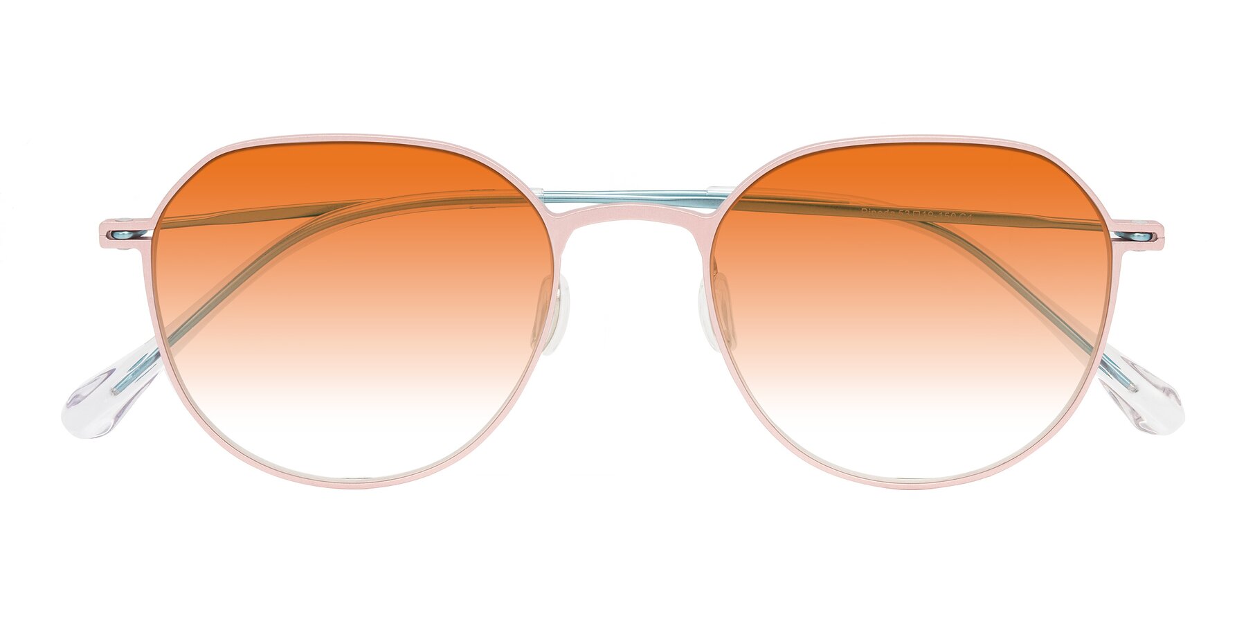Folded Front of Pineda in Pink/Blue with Orange Gradient Lenses
