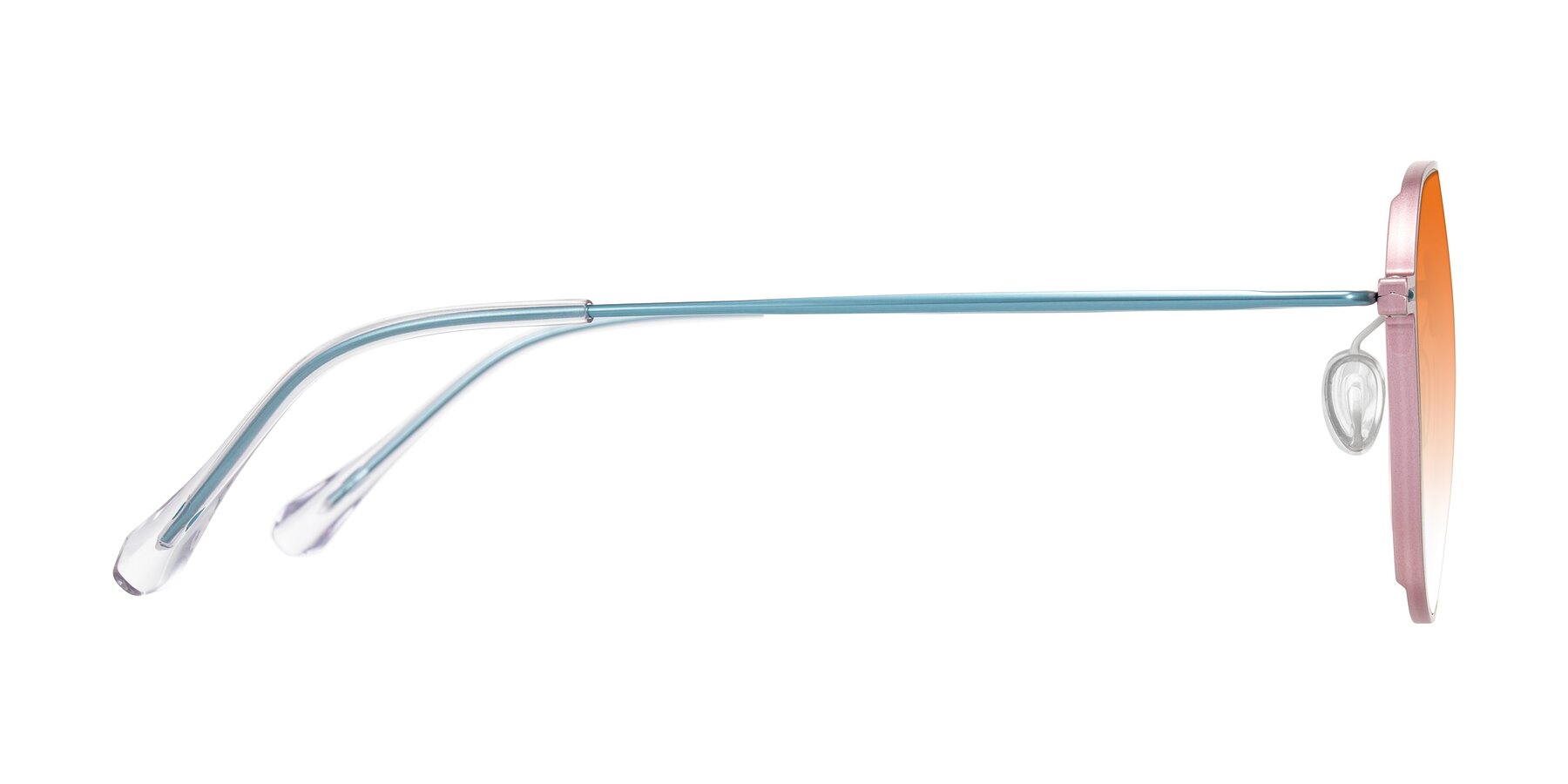 Side of Pineda in Pink/Blue with Orange Gradient Lenses