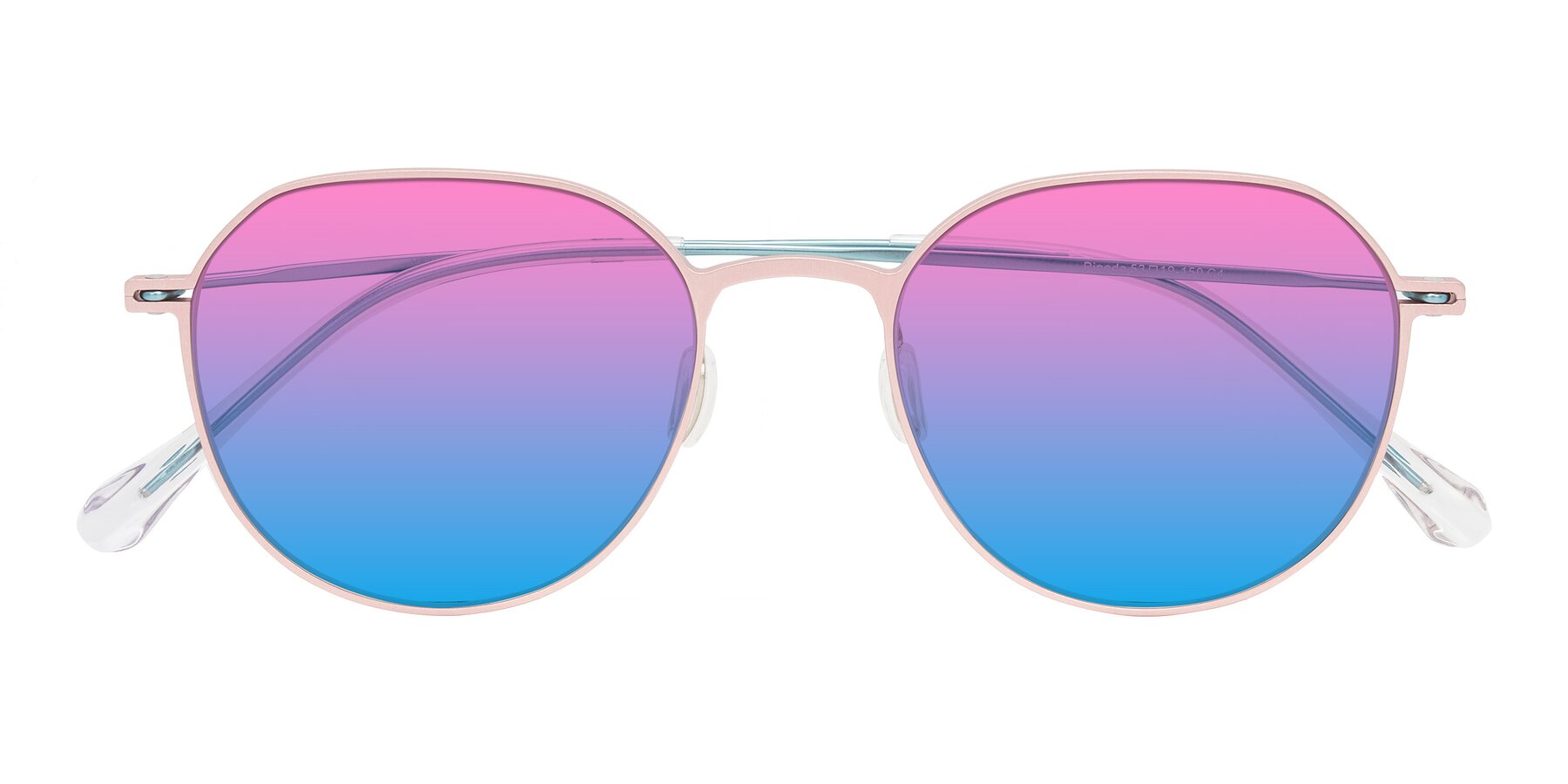 Folded Front of Pineda in Pink/Blue with Pink / Blue Gradient Lenses