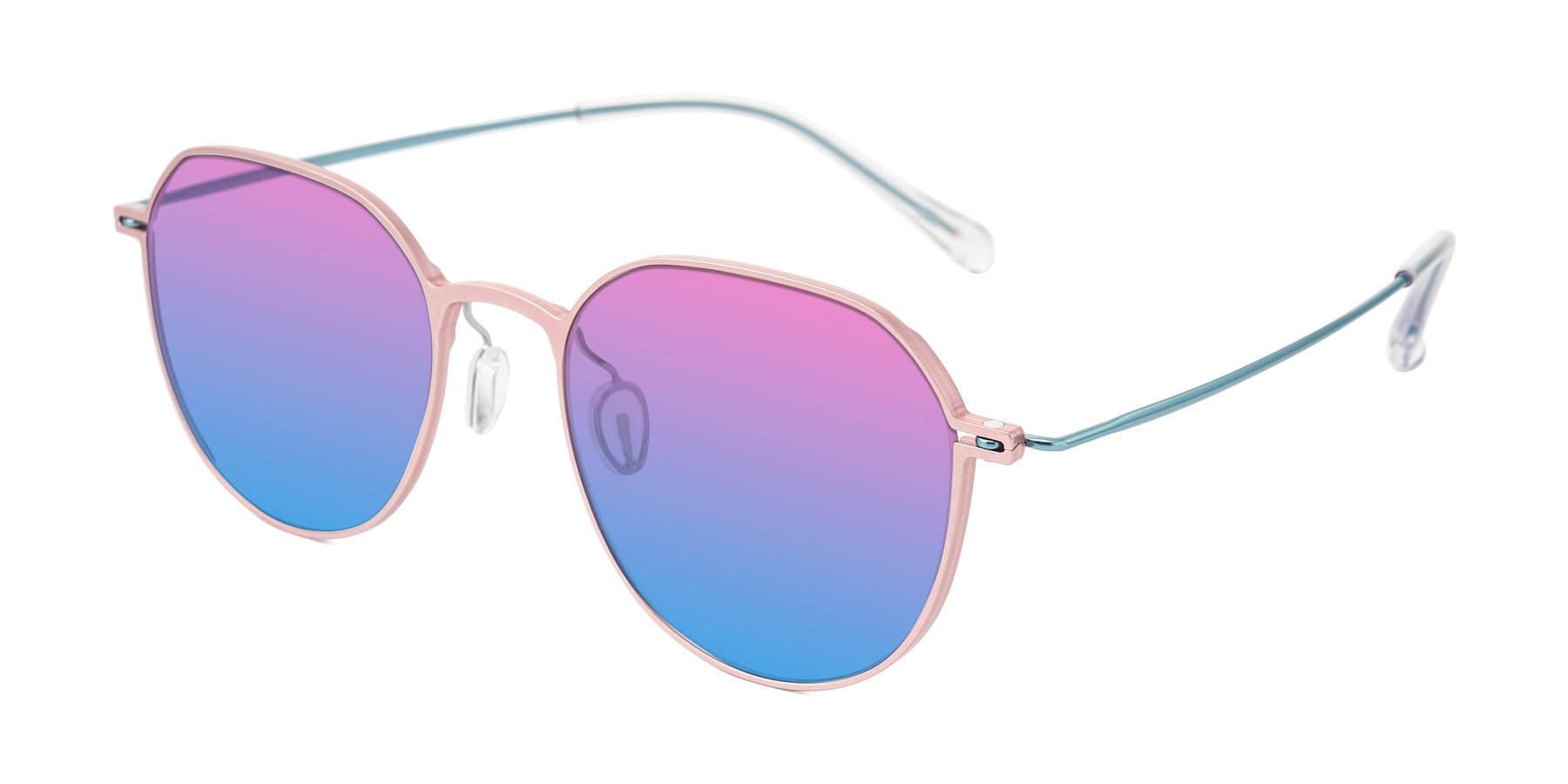 Angle of Pineda in Pink/Blue with Pink / Blue Gradient Lenses