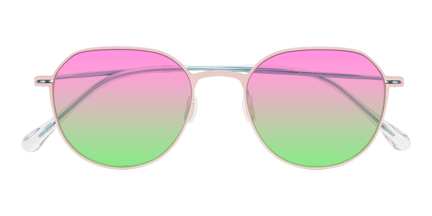 Folded Front of Pineda in Pink/Blue with Pink / Green Gradient Lenses