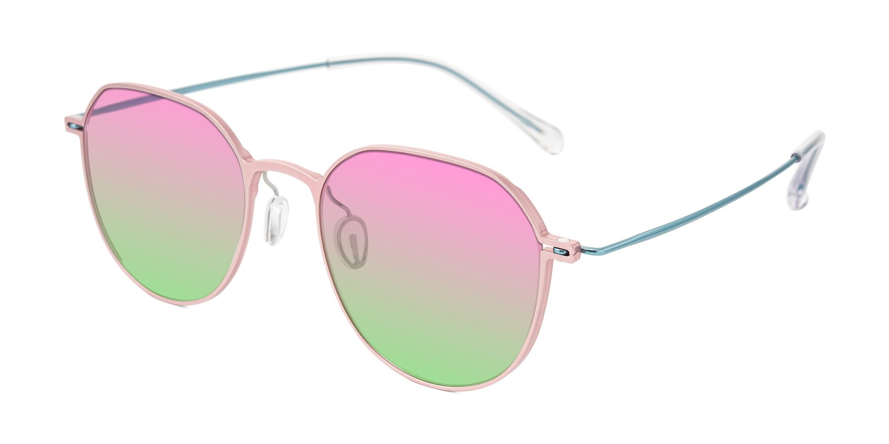 Angle of Pineda in Pink/Blue with Pink / Green Gradient Lenses