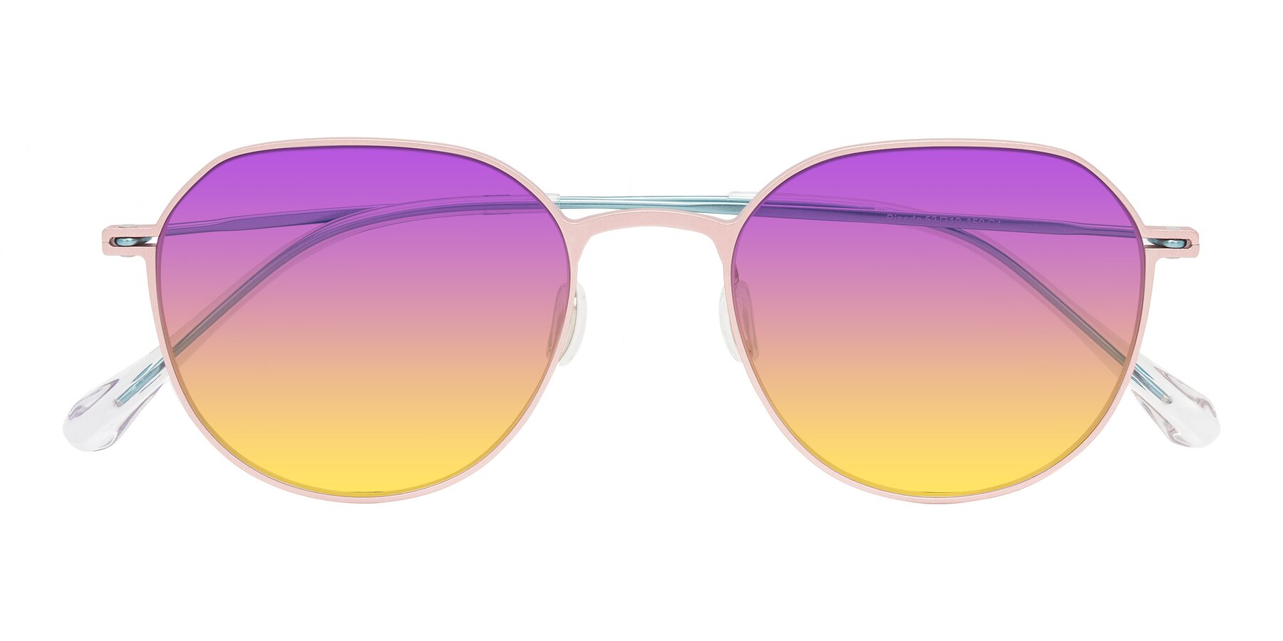 Folded Front of Pineda in Pink/Blue with Purple / Yellow Gradient Lenses