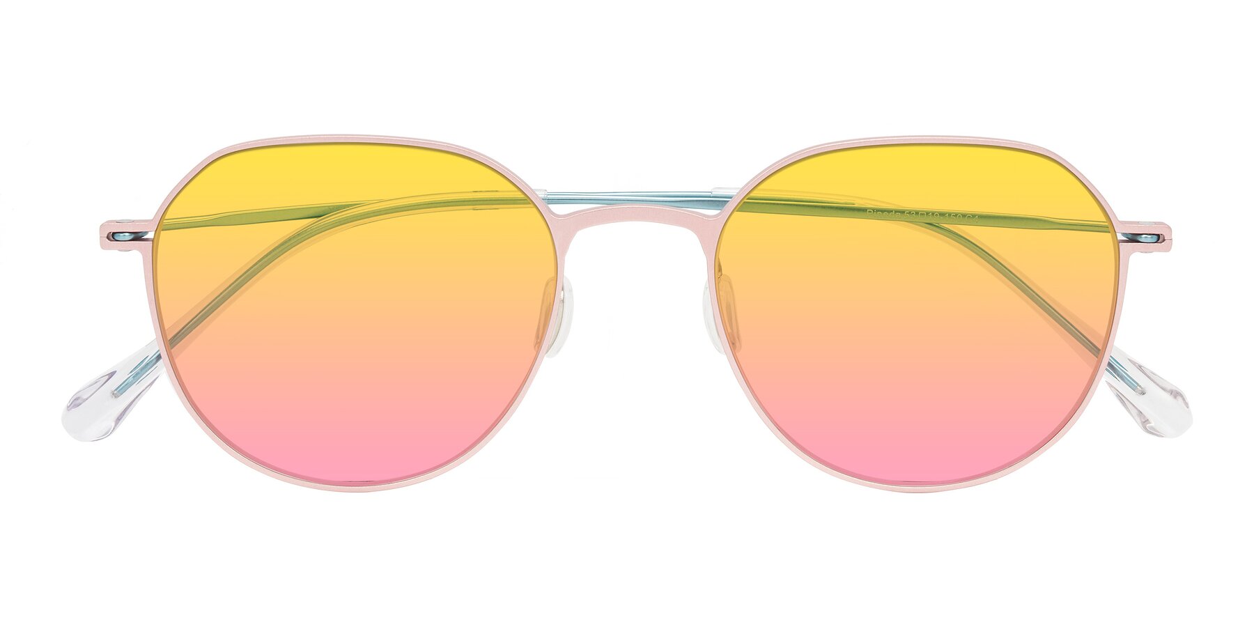 Folded Front of Pineda in Pink/Blue with Yellow / Pink Gradient Lenses