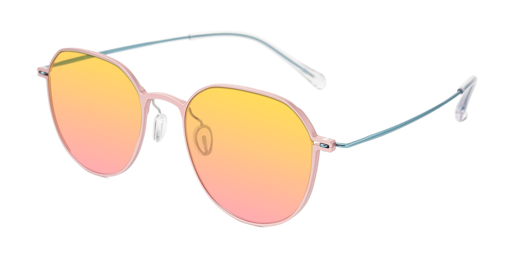 Angle of Pineda in Pink/Blue with Yellow / Pink Gradient Lenses