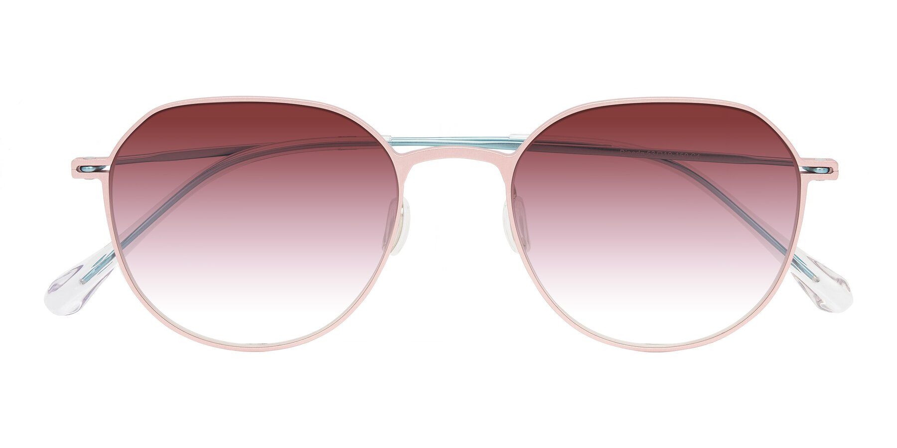 Folded Front of Pineda in Pink/Blue with Garnet Gradient Lenses