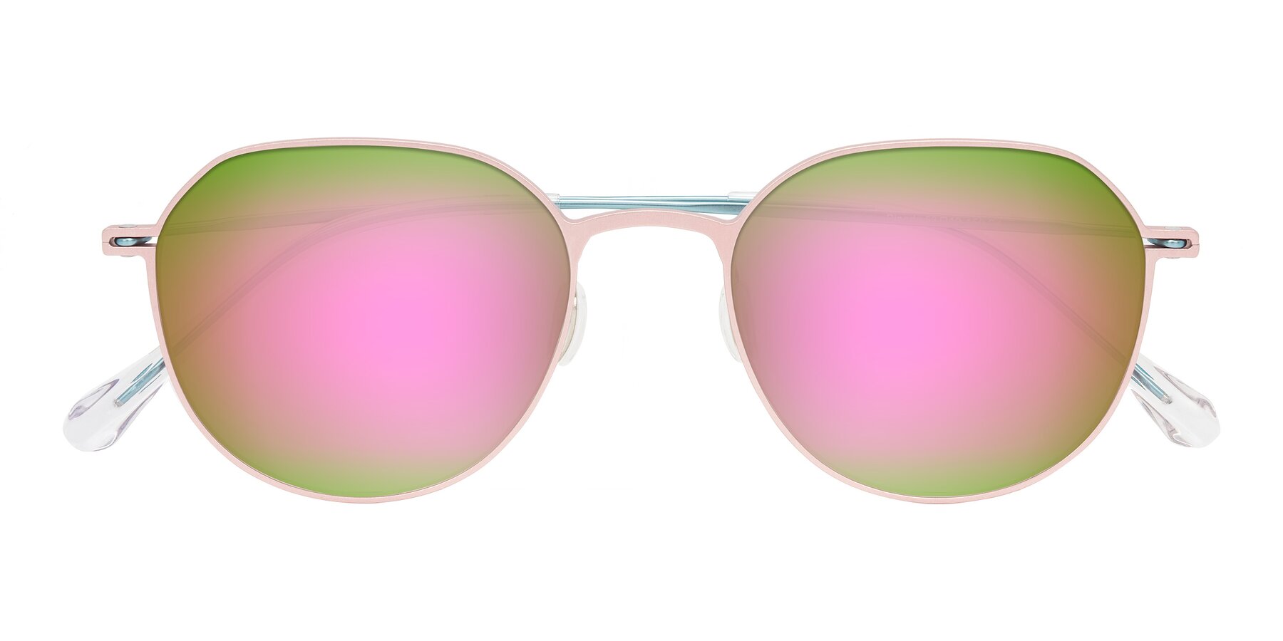 Folded Front of Pineda in Pink/Blue with Pink Mirrored Lenses