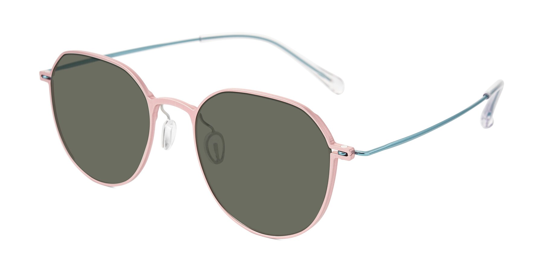 Angle of Pineda in Pink/Blue with Gray Polarized Lenses