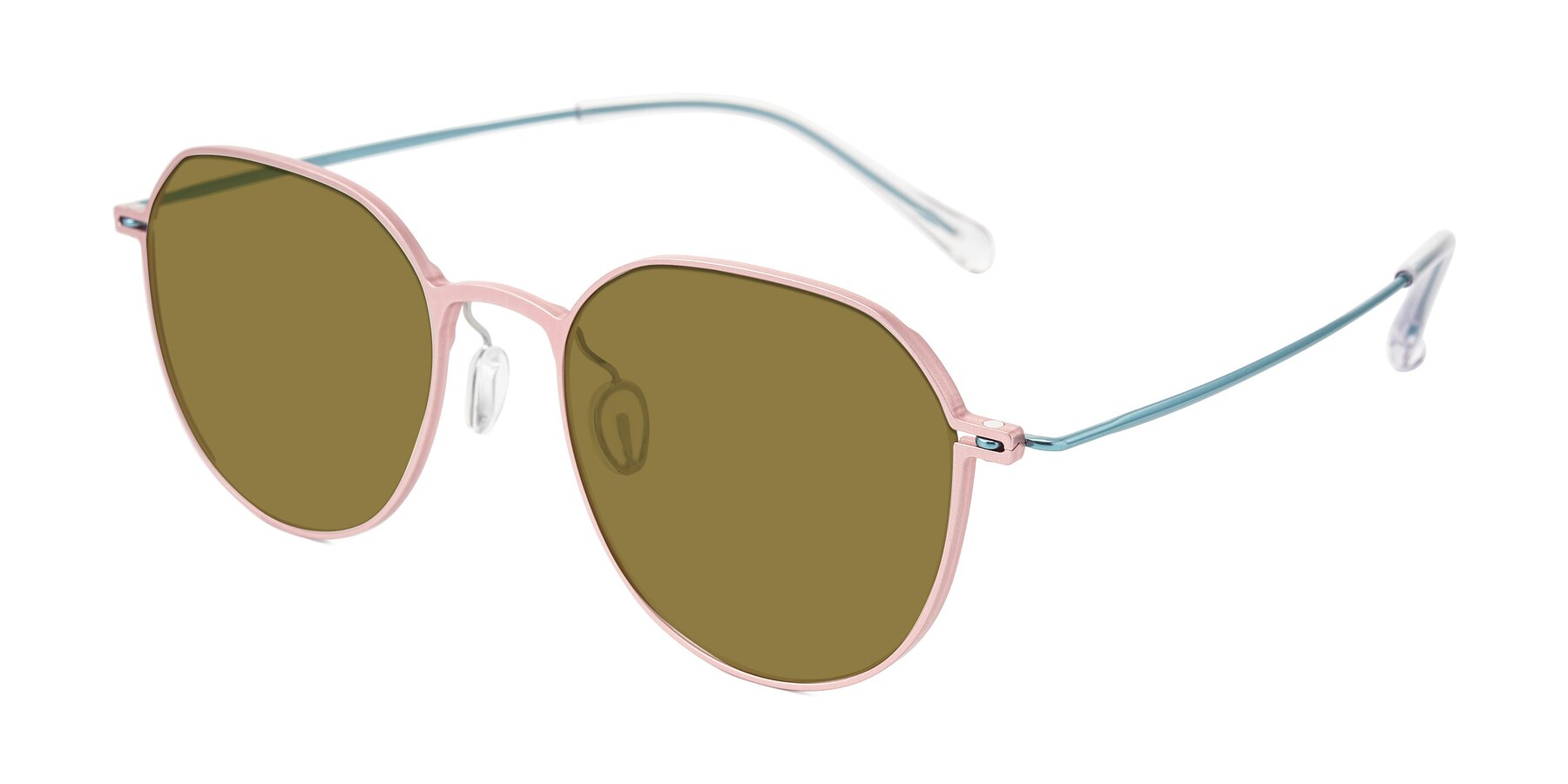 Angle of Pineda in Pink/Blue with Brown Polarized Lenses