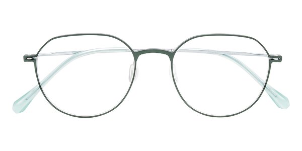 Front of Pineda in Dark Green/Silver