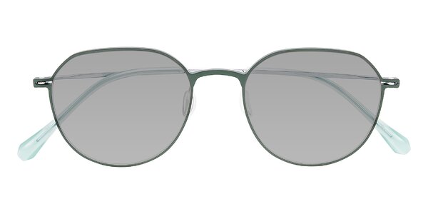 Front of Pineda in Dark Green/Silver