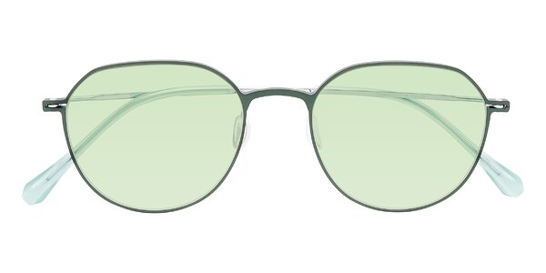 Front of Pineda in Dark Green/Silver