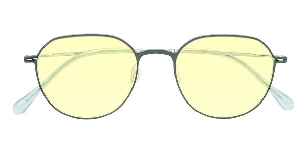 Front of Pineda in Dark Green/Silver