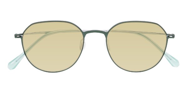 Front of Pineda in Dark Green/Silver