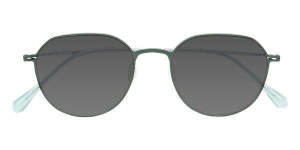 Front of Pineda in Dark Green/Silver