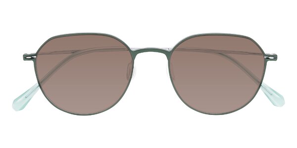Front of Pineda in Dark Green/Silver