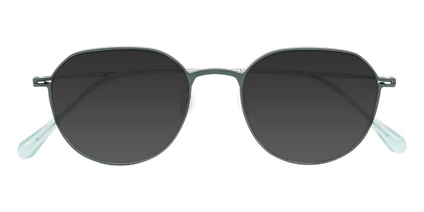 Front of Pineda in Dark Green/Silver