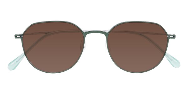 Front of Pineda in Dark Green/Silver