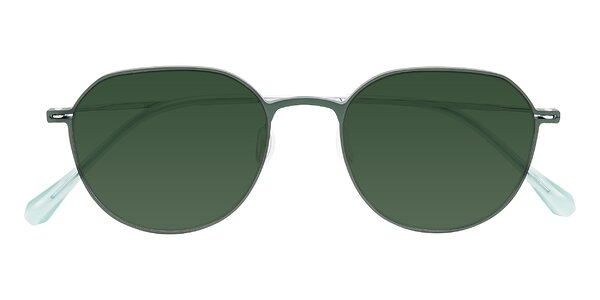 Front of Pineda in Dark Green/Silver