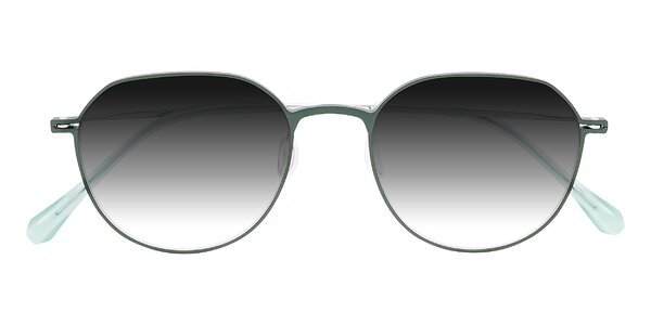 Front of Pineda in Dark Green/Silver