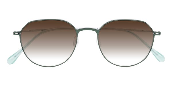 Front of Pineda in Dark Green/Silver