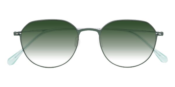 Front of Pineda in Dark Green/Silver