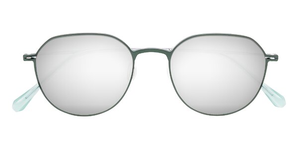 Front of Pineda in Dark Green/Silver