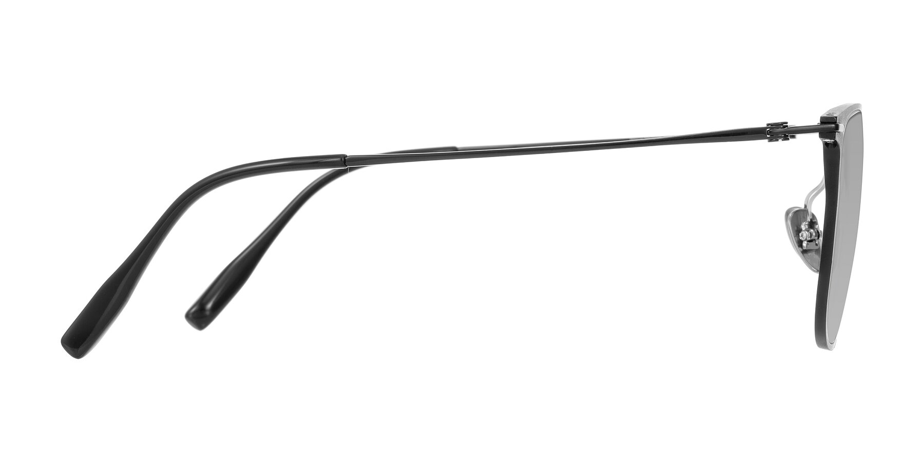Side of Moua in Black with Light Gray Tinted Lenses