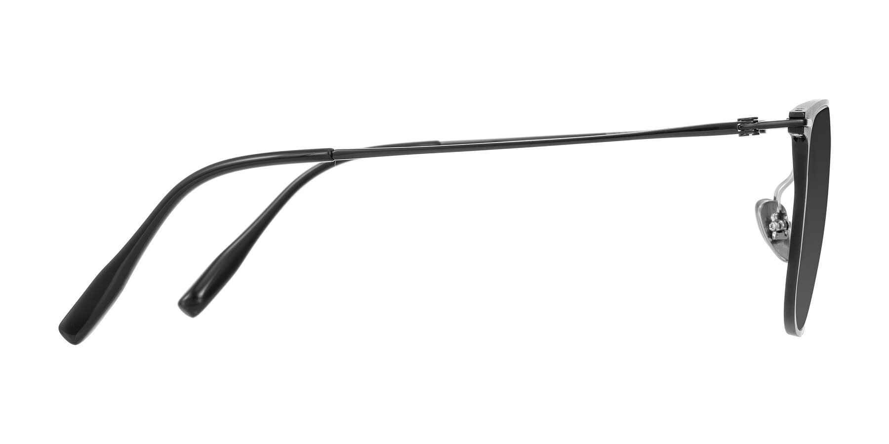 Side of Moua in Black with Gray Tinted Lenses