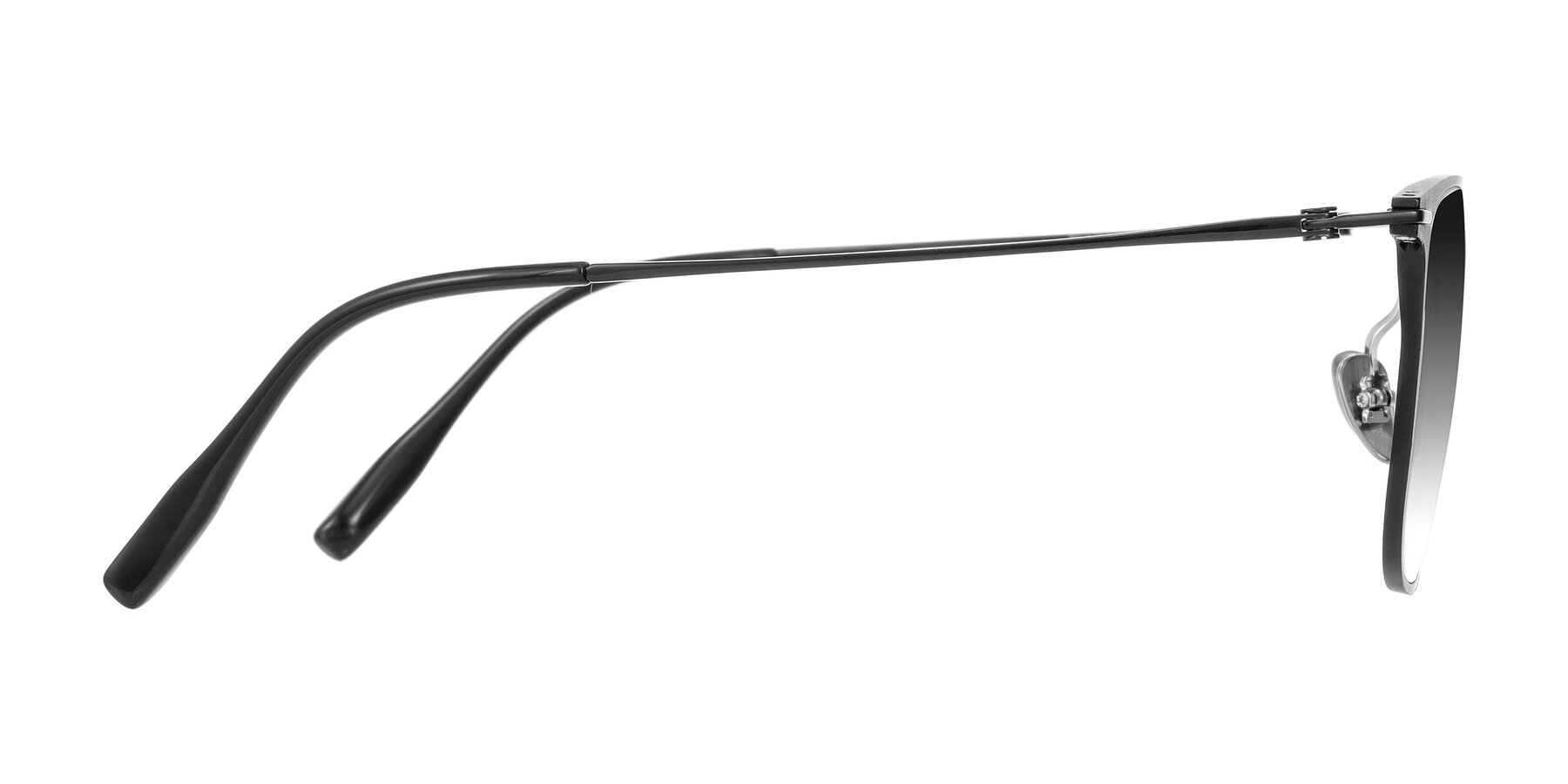 Side of Moua in Black with Gray Gradient Lenses
