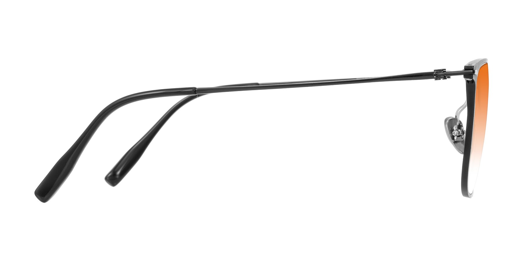 Side of Moua in Black with Orange Gradient Lenses