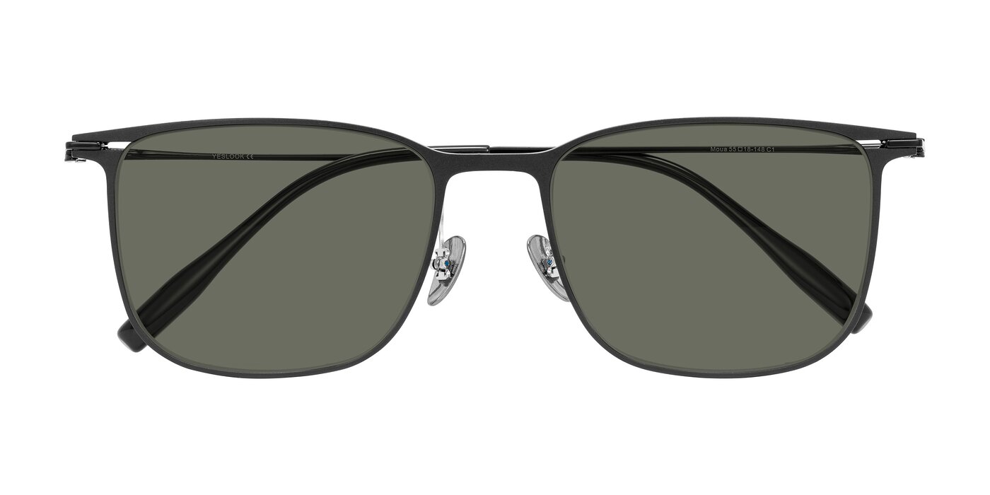 Moua - Black Polarized Sunglasses