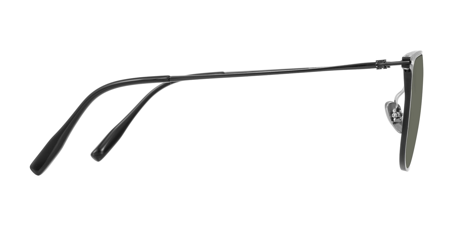 Side of Moua in Black with Gray Polarized Lenses