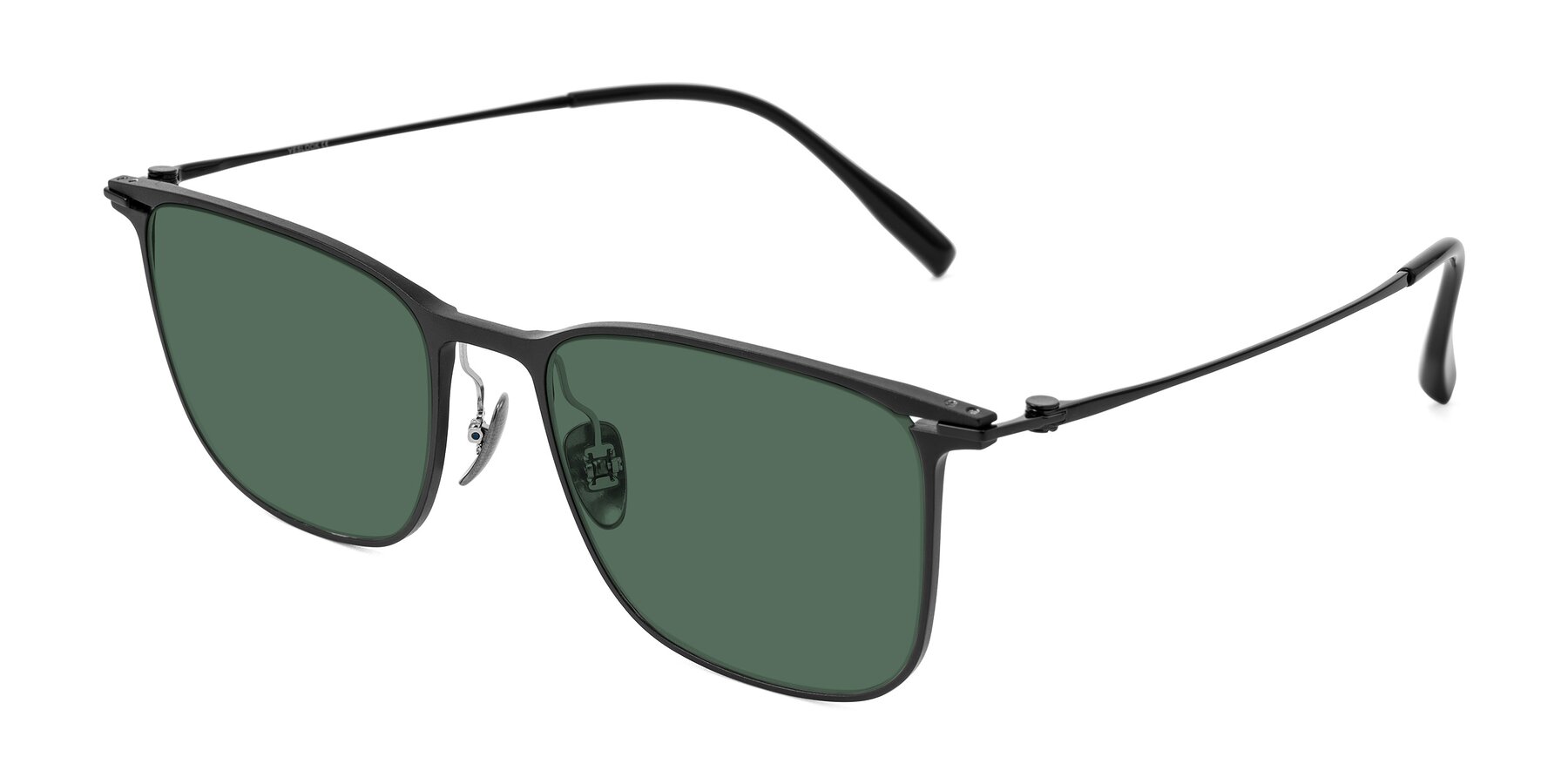 Angle of Moua in Black with Green Polarized Lenses