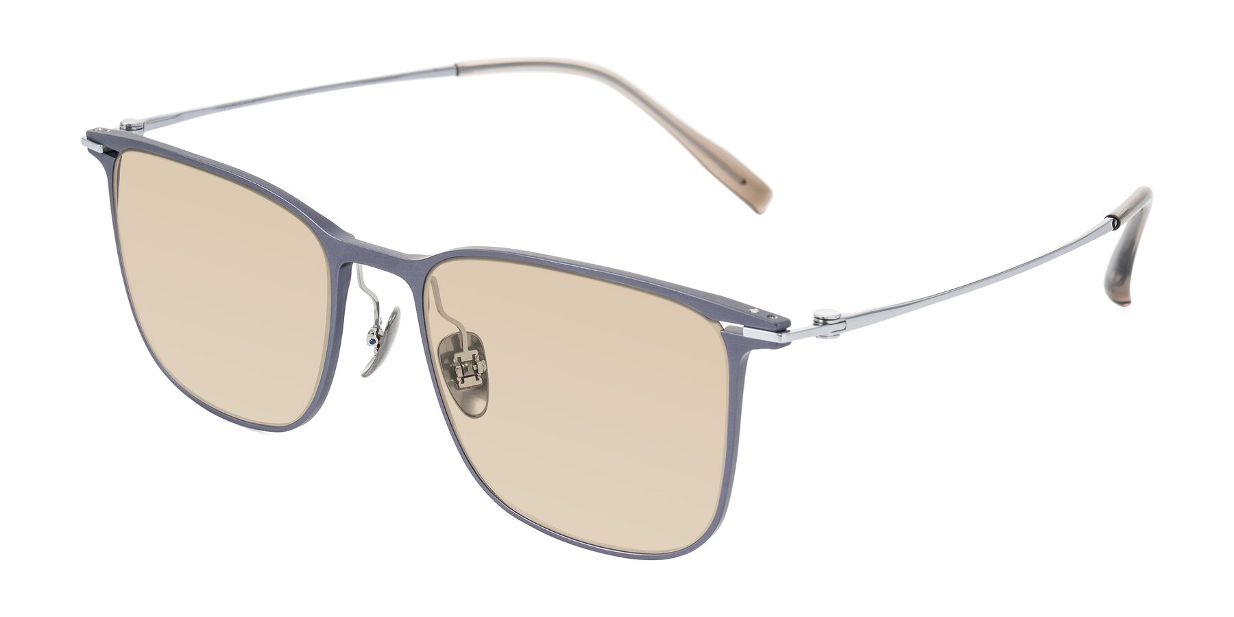 Angle of Moua in Gray/Silver with Light Brown Tinted Lenses