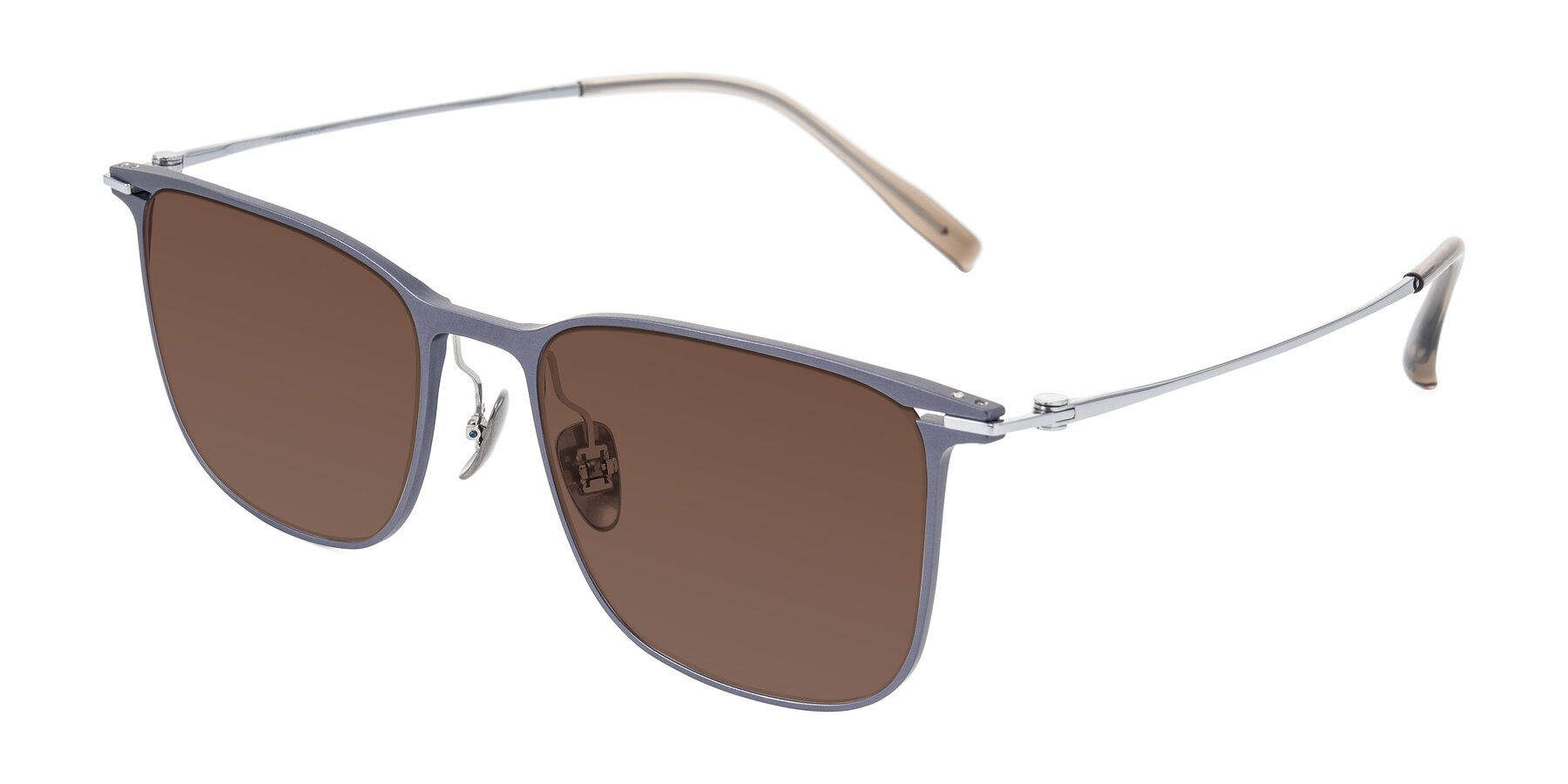 Angle of Moua in Gray/Silver with Brown Tinted Lenses