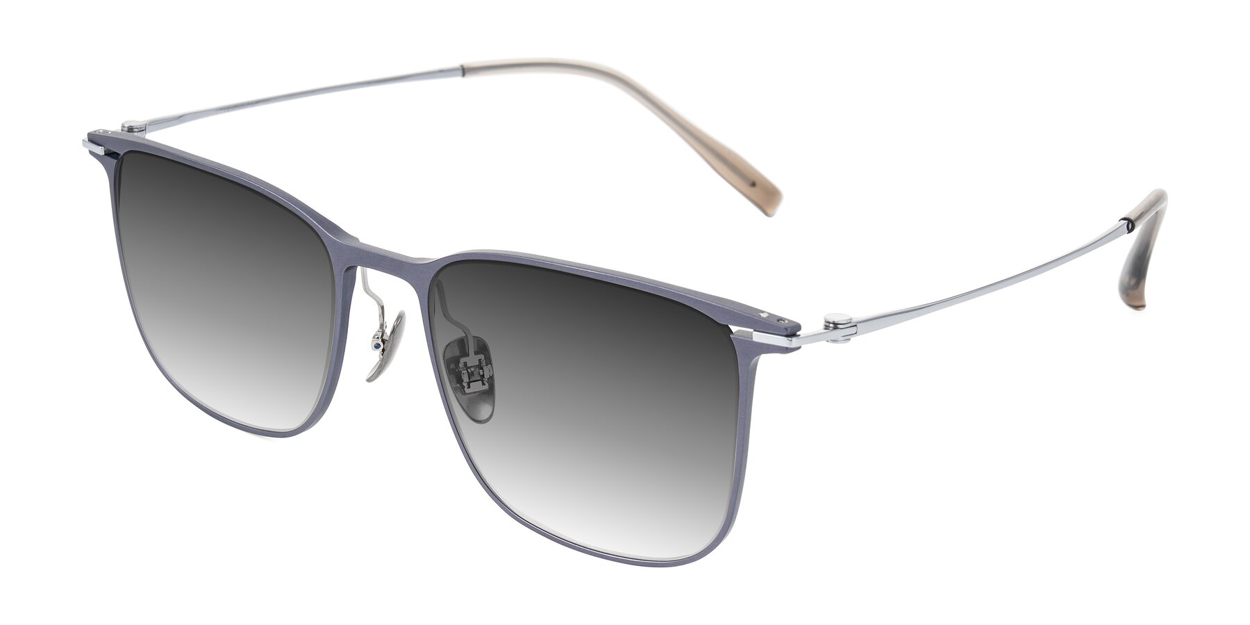 Angle of Moua in Gray/Silver with Gray Gradient Lenses