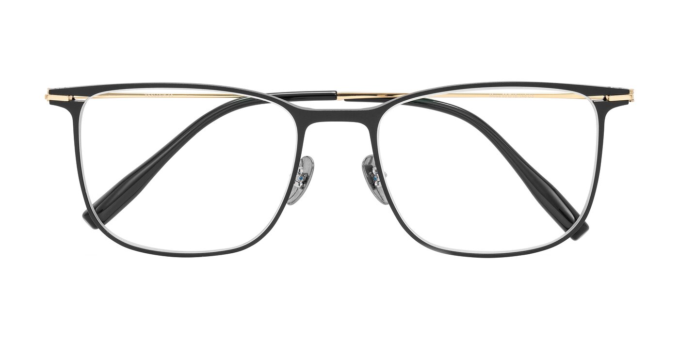 Moua - Black/Gold Eyeglasses