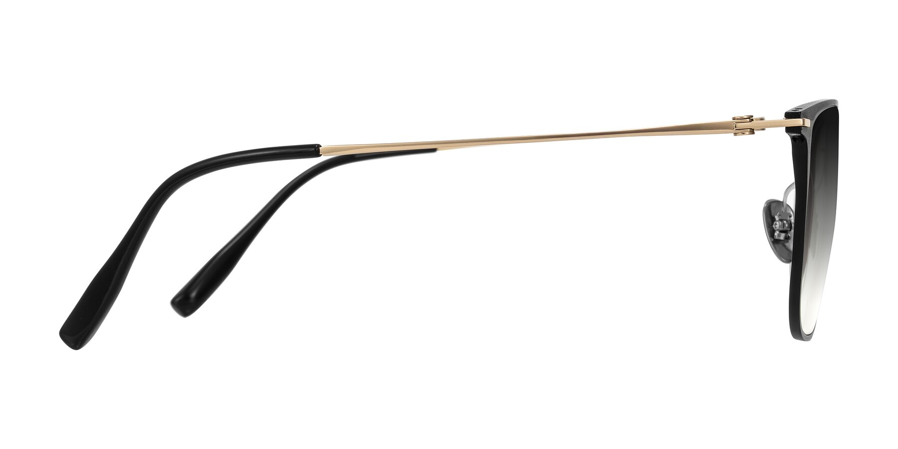 Side of Moua in Black/Gold with Gray Gradient Lenses