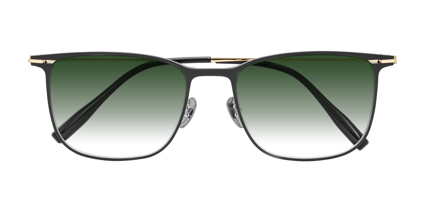 Moua - Black/Gold Gradient Sunglasses