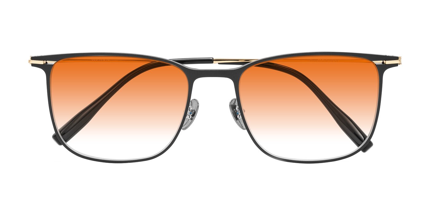 Moua - Black/Gold Gradient Sunglasses