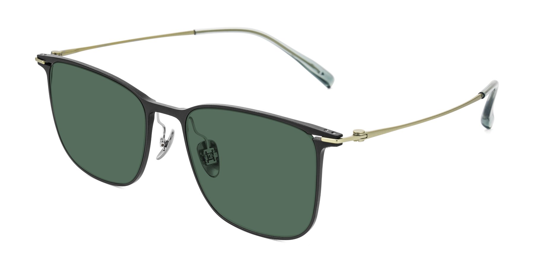 Angle of Moua in Black/Green with Green Polarized Lenses