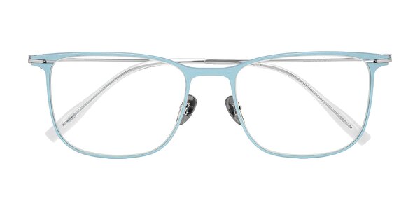 Front of Moua in Pastel Blue/Silver